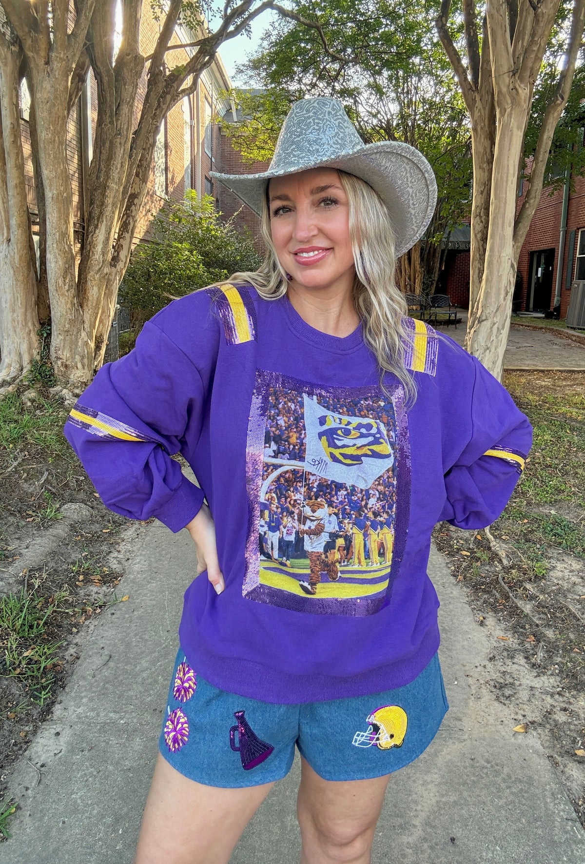 LSU Mike the Tiger Licensed Sweatshirt