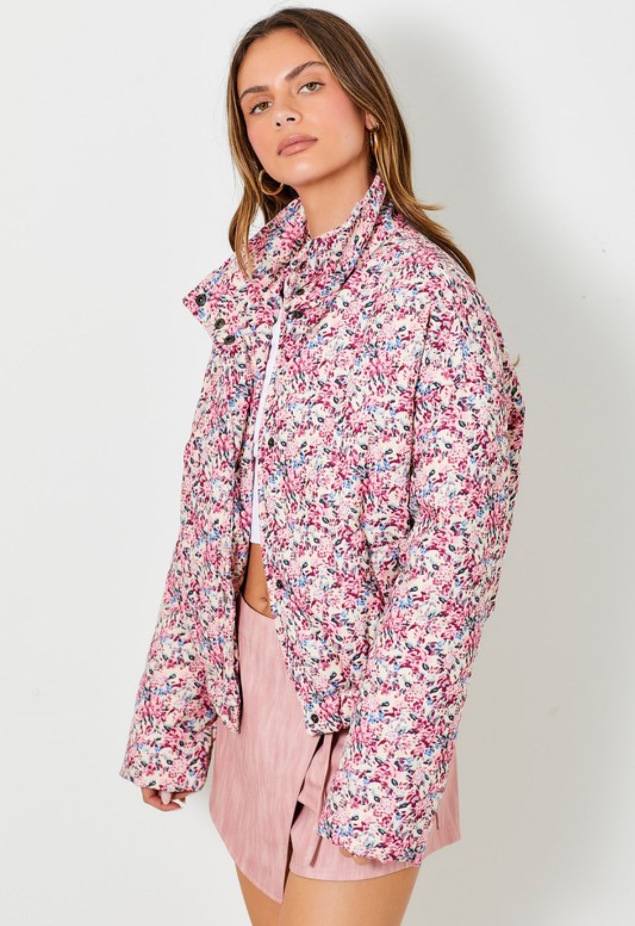 Floral Puffer Jacket