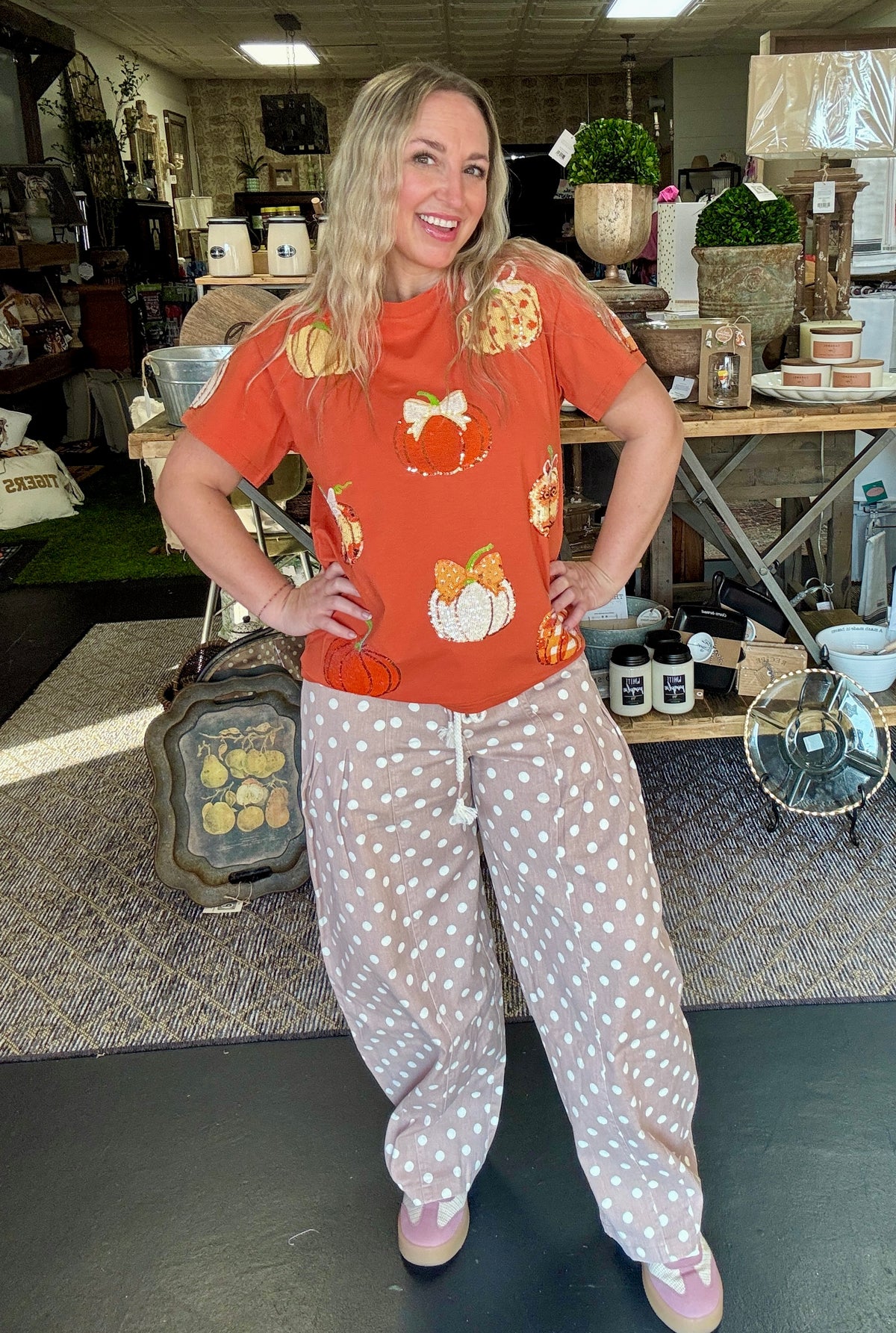 Prettiest Pumpkin in the Patch sequin tee