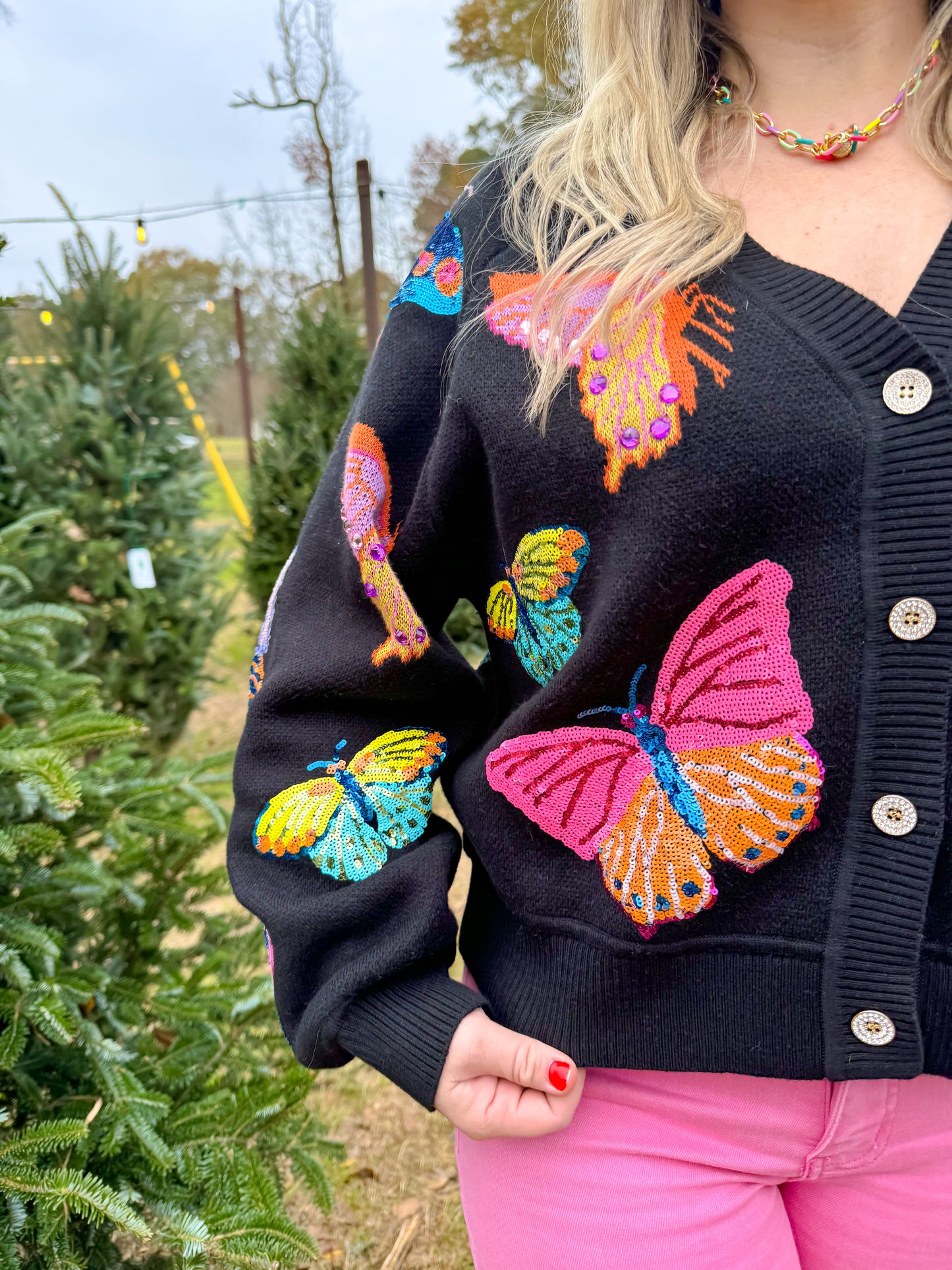 Black Butterfly Cardigan