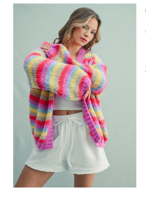 Sugar Rush Striped Cardigan