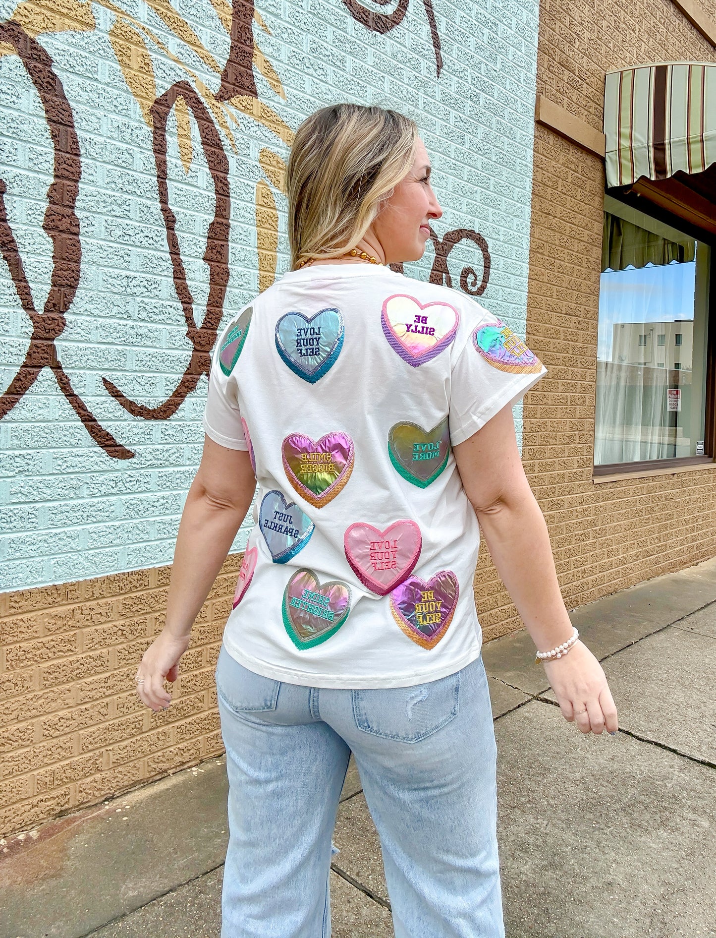 Positive Candy Hearts Tee