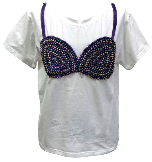 Queen of Sparkles Beaded Bra Top