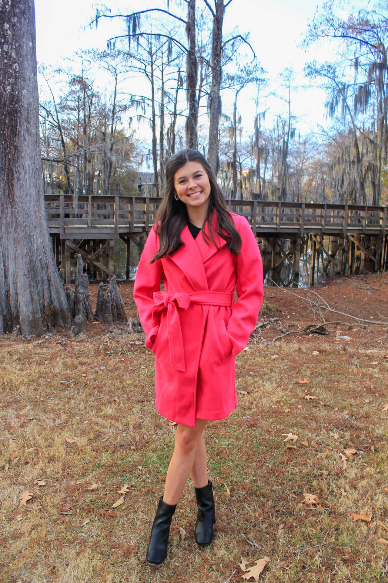 Fun, Flirty, & Fuchsia Trench Coat