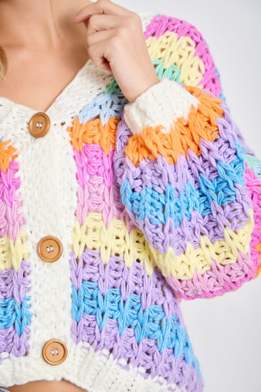 Rainbow Cloud Cardigan