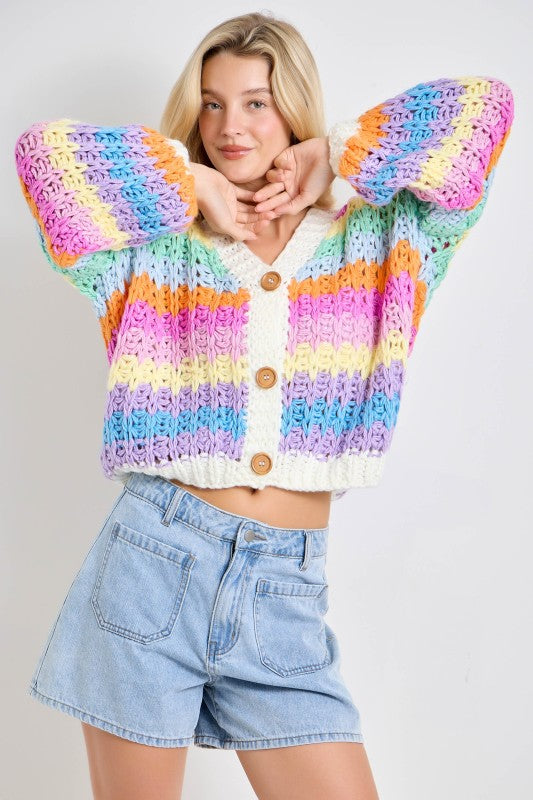 Rainbow Cloud Cardigan
