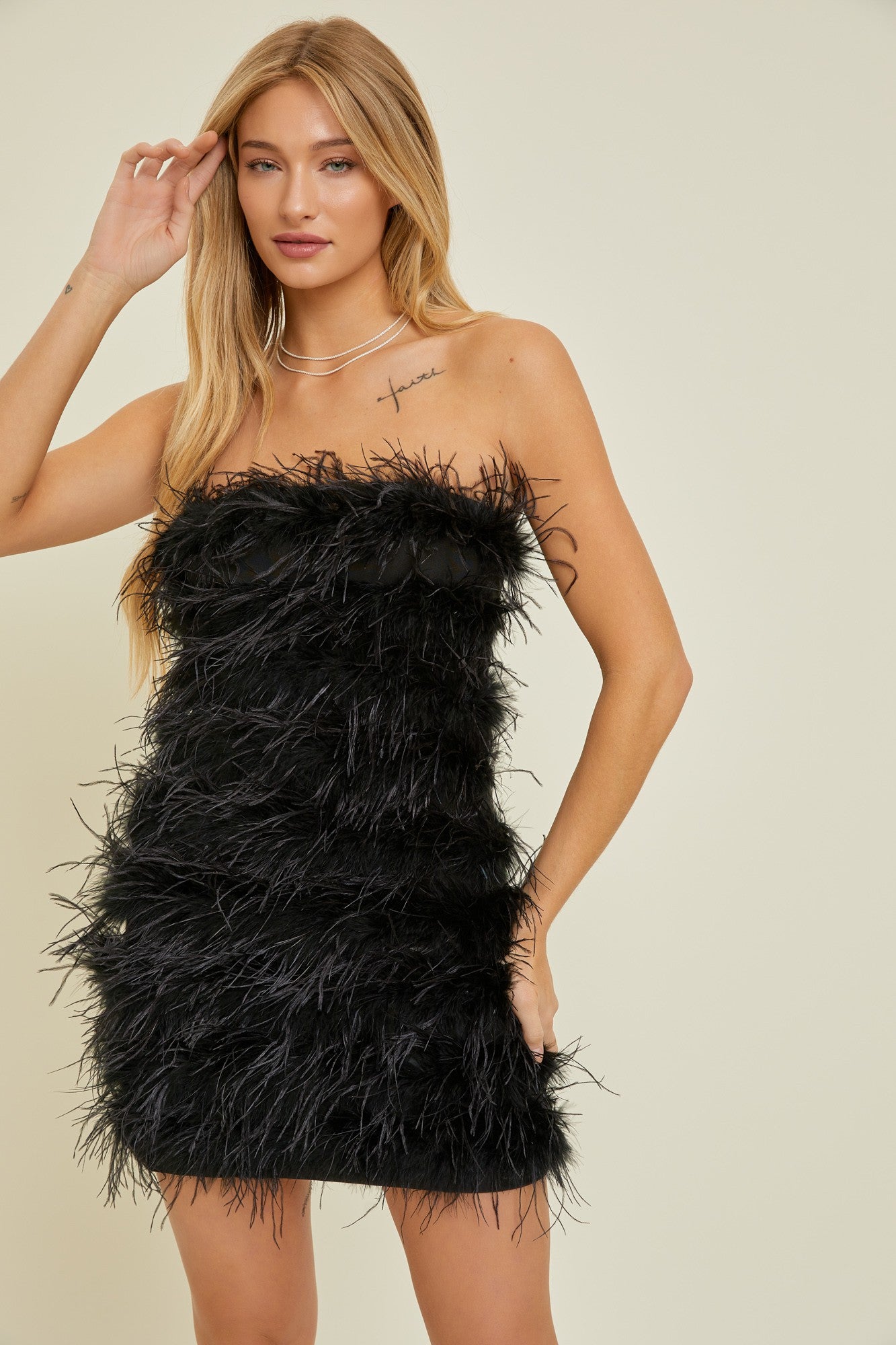 Fiona Feathered Dress