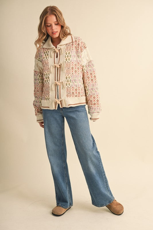 Prairie Petals Patchwork Cardigan Preorder