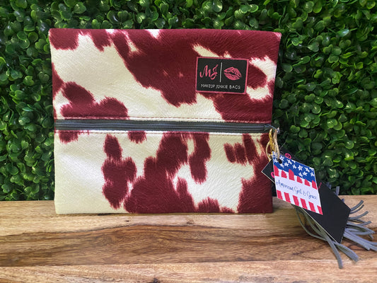 Makeup Junkie Bags Maroon Out