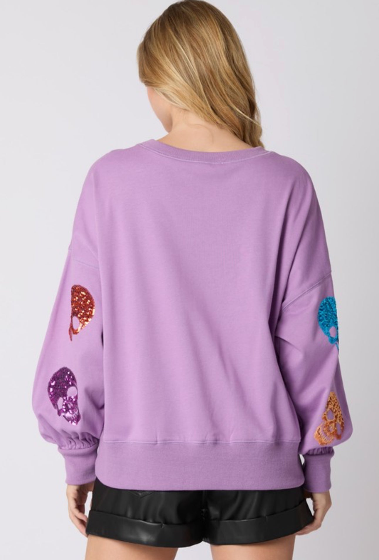 Purple Sparkly Spook Show top