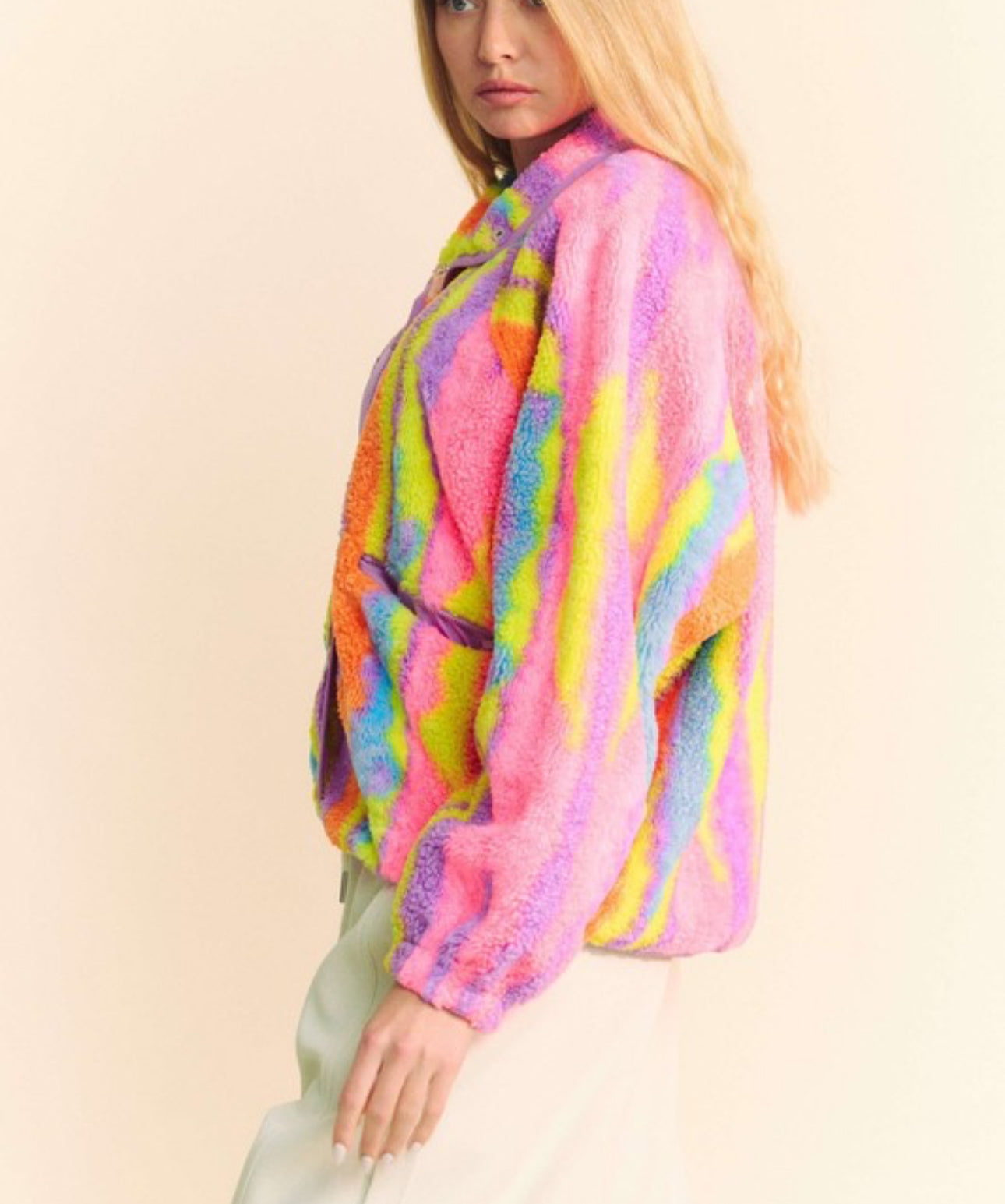 All the Fuzzy Feels Neon Jacket