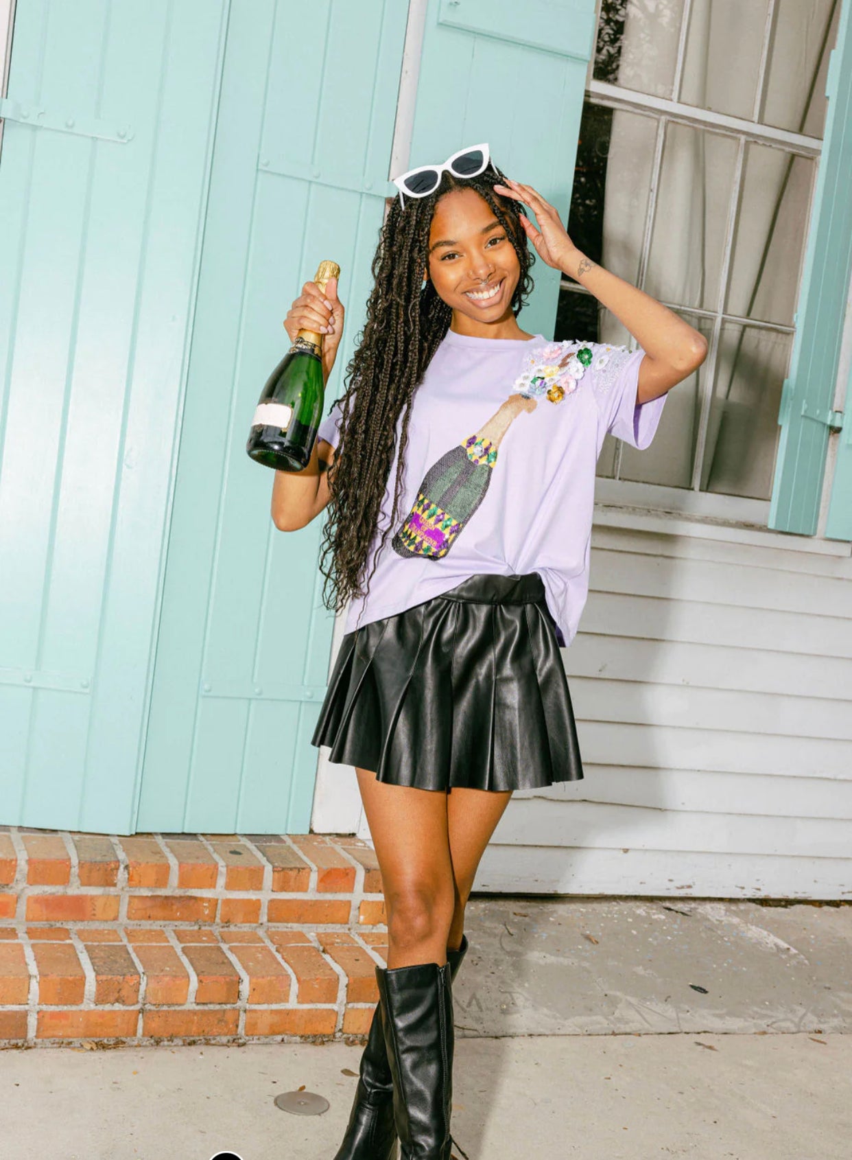 Queen of Sparkles Poppin’ Bottles Tee