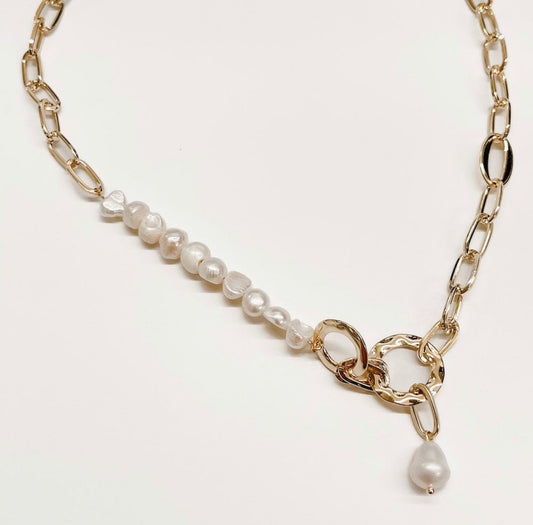 Pacific Pearl Chain Link Necklace