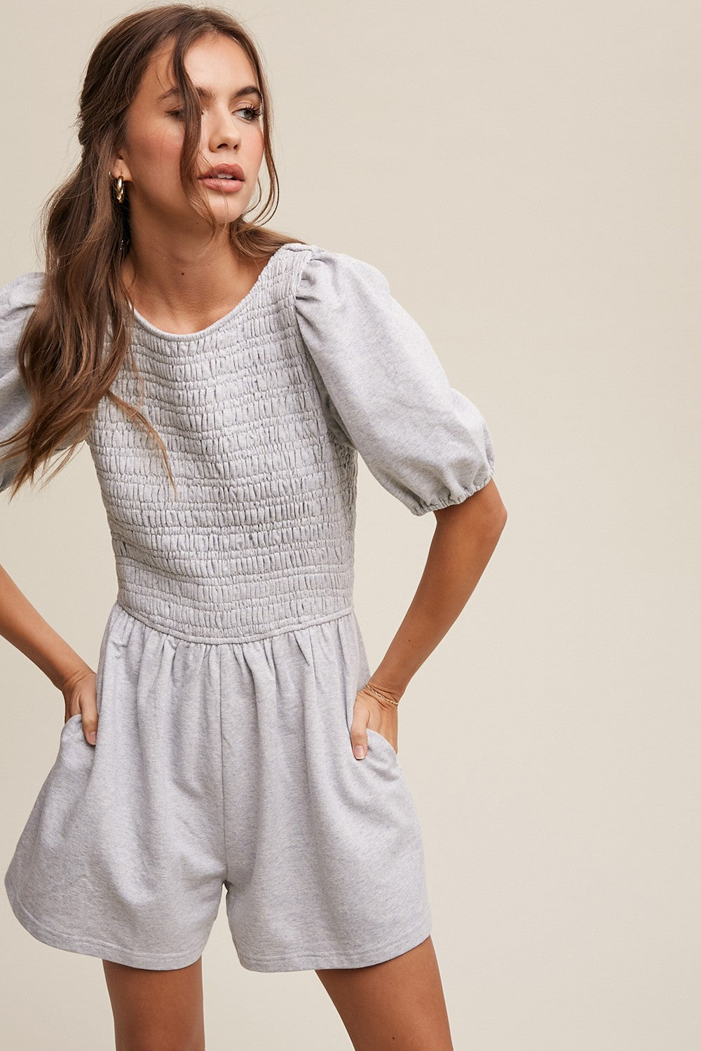 Play It Again puff sleeve romper