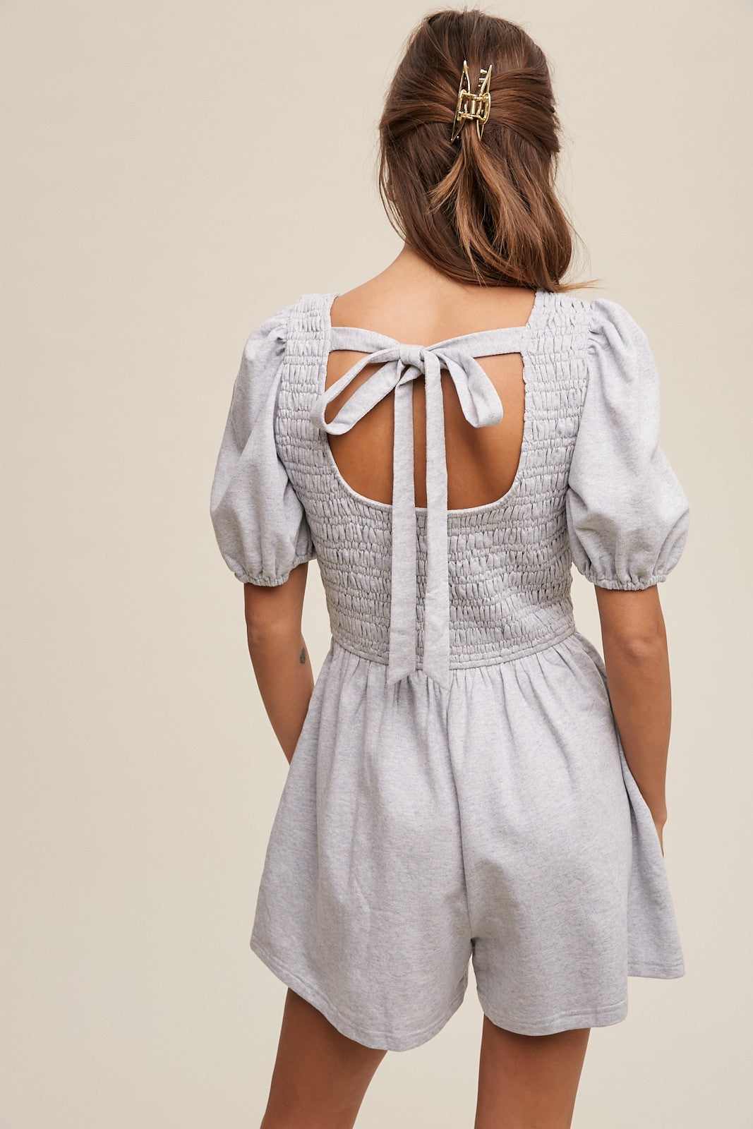 Play It Again puff sleeve romper