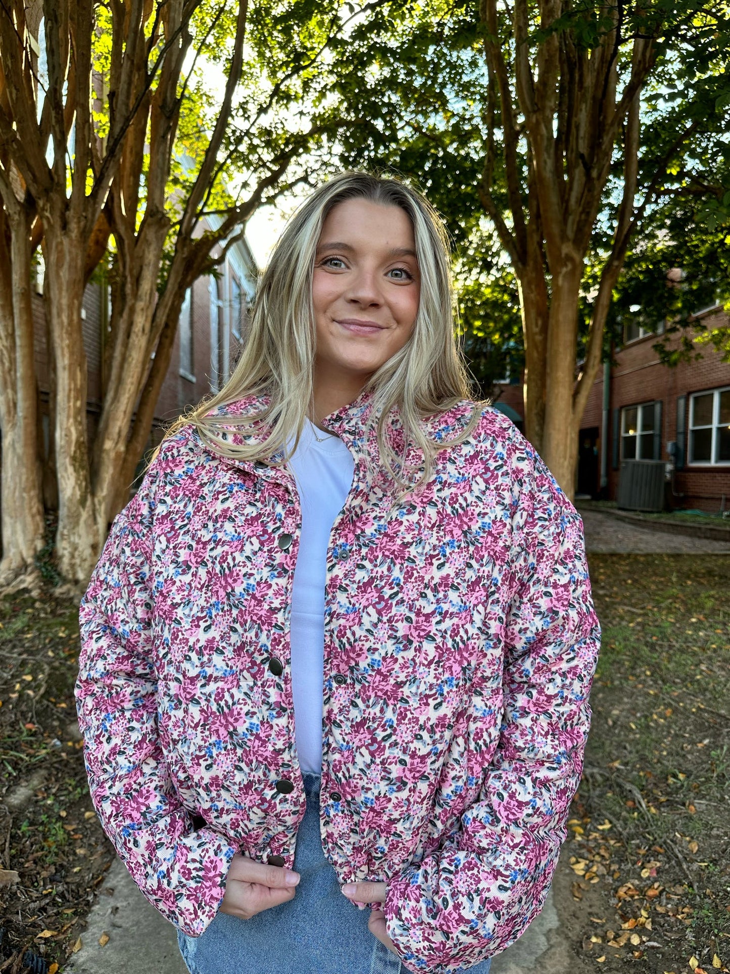 Floral Puffer Jacket