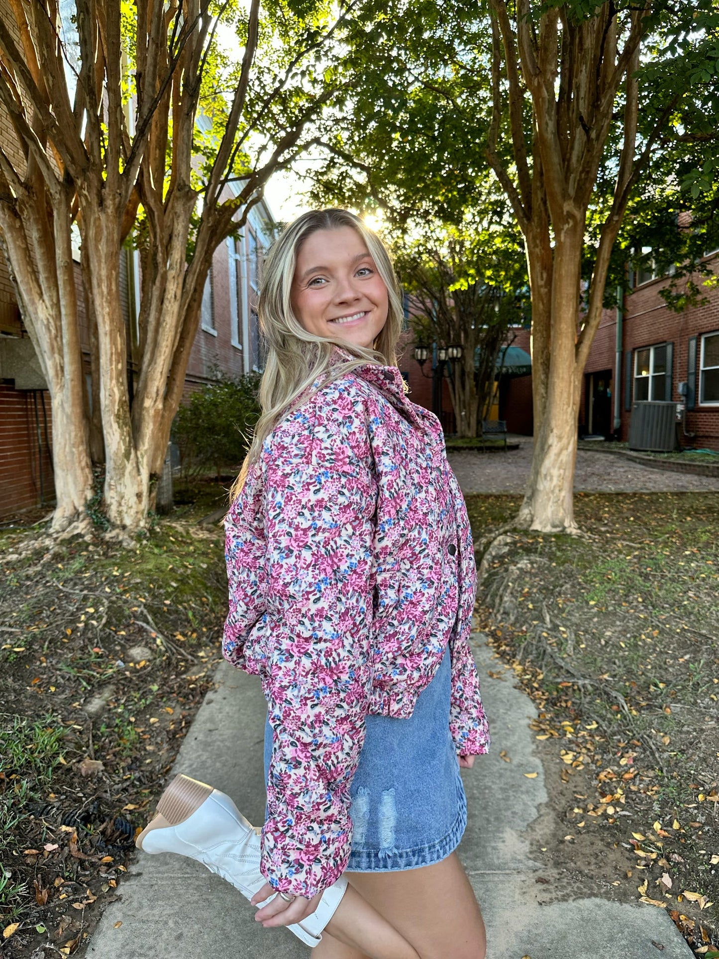 Floral Puffer Jacket