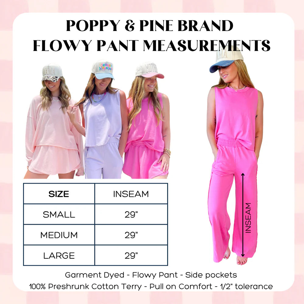 Pink Flowy Pants