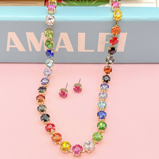 Disco Skittles Necklace Set