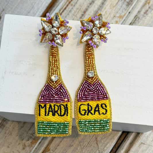 Nolaverse Mardi Gras Bottle Earring